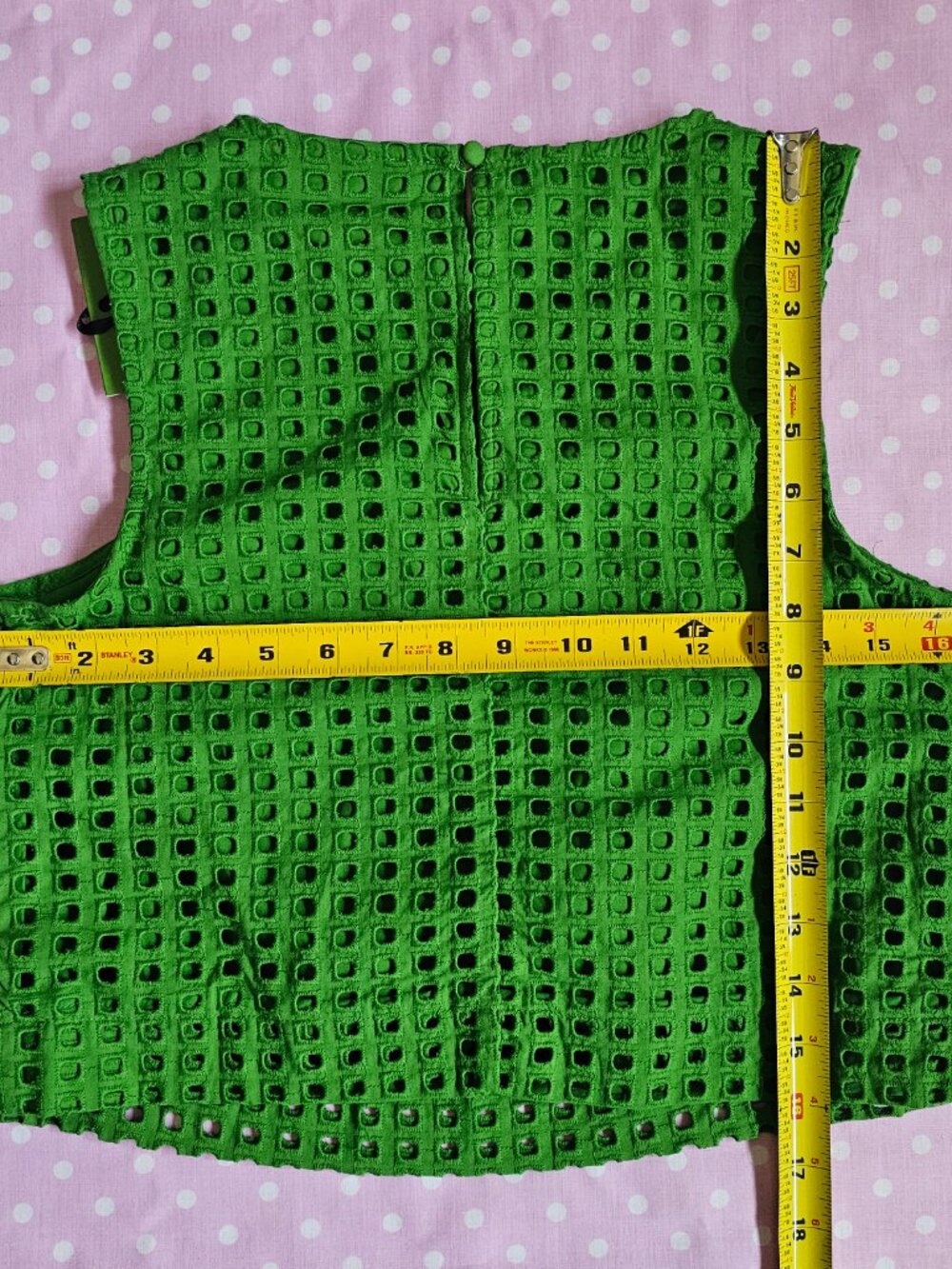 Kate Spade New York x Target eyelet shell tank top green Skirt set xxs xs - Picture 4 of 7